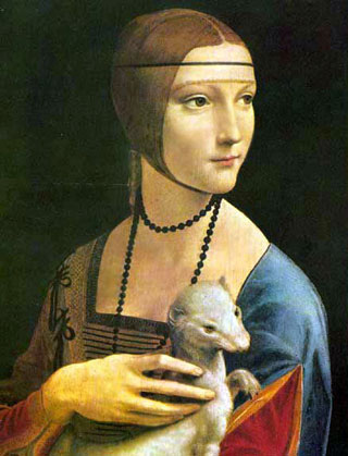 La Dama con l'ermellino di Leonardo da Vinci